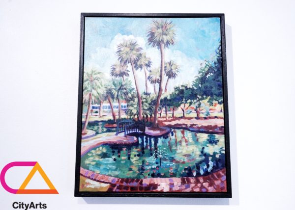 Duck Pond with Palms by Heather Nagy 1