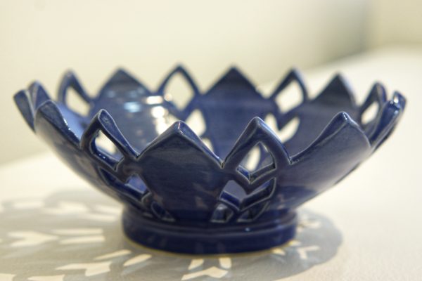 Mandala Bowl #2 (Cobalt Blue) by Angela Amore 1