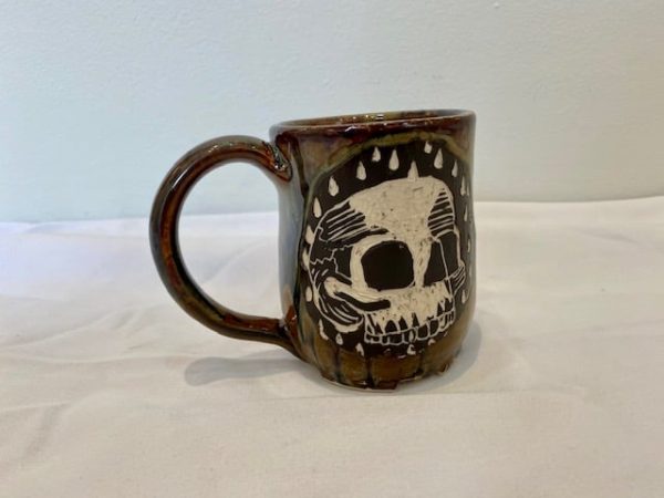 Skull Mug "Copper" by Anayansi Jones 1