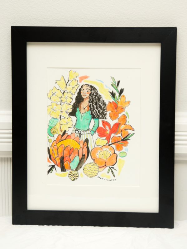 Black Girl in the Garden by Gabi Zuniga 1