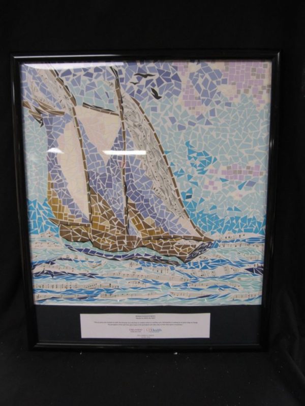 Mosaic Art While You Wait Sailboat by Multiple Artists 1