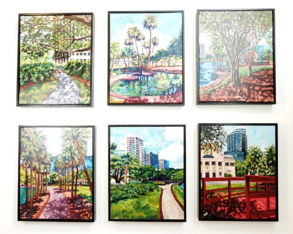 Back Stage, Palm Pathway, Duck Pond with Palms, The Waverly, Crepe Myrtles, Crossing Bridges by Heather Nagy 1