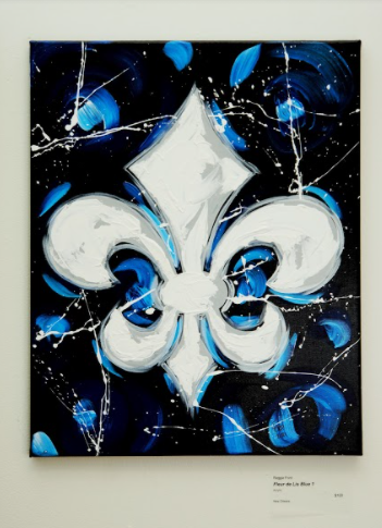 Fleur de Lis Blue 2 by Reggie Ford 1