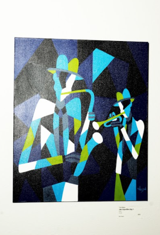 Jazz Guys Blue Big 1 by Grant Nelson 1