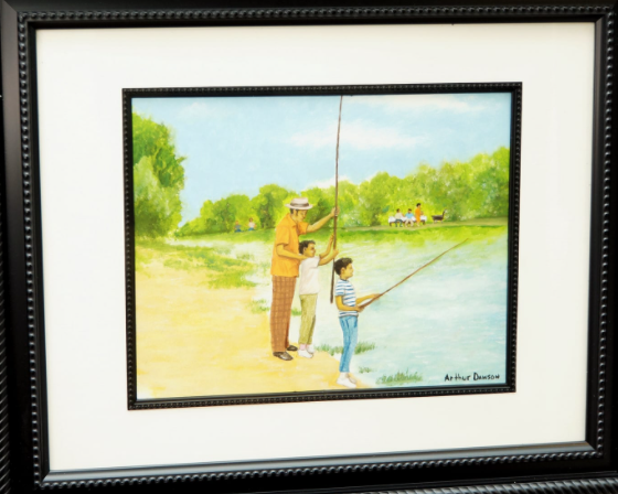 Cane Pole Fishing by Arthur Dawson 1