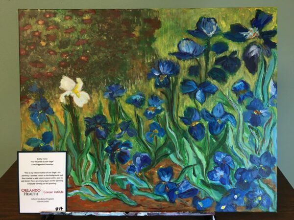 Iris' Inspired by van Gogh by Kathy Irvine 1