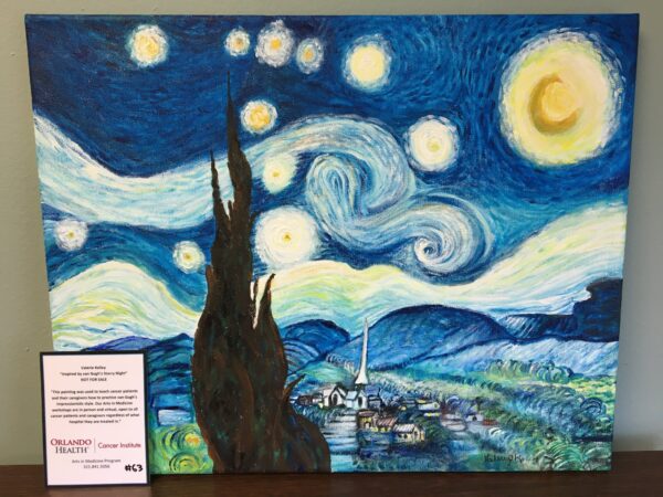Inspired by van Gogh's Starry Night by Valerie Kelley 1