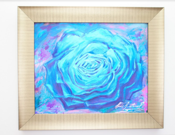 Una Rosa Pintada de Azul by Luis Graterol 1