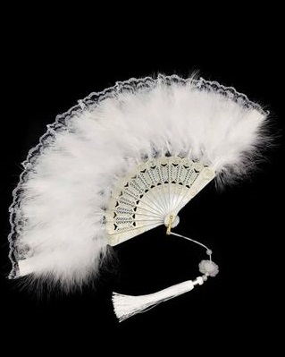 White Feather Fan 1